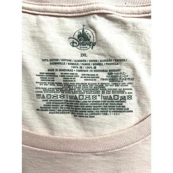 Disney 2XL Pink Mickey Minnie Graphic Tee Cotton True Love Top Barbiecore Retro - Picture 6 of 6
